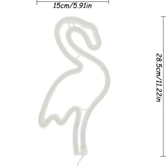 LED Neon light Flamingo sign lamp colorful - Picture 2 of 3